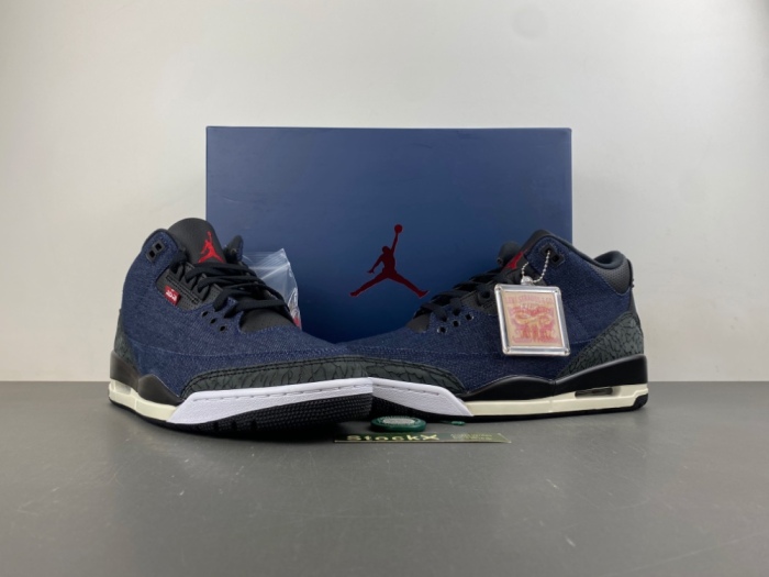 Air Jordan 3 x  Levi's® Indigo and Gym Red IH7959-400