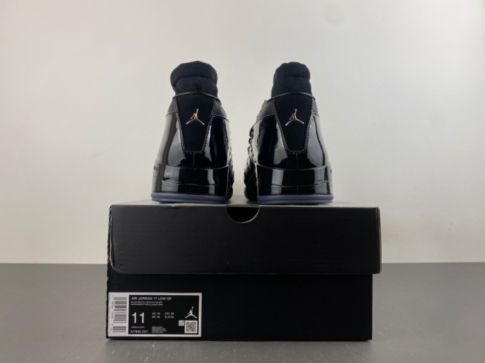 A*ir J*ordan 17 Low “Black Patent”  IV7640-001