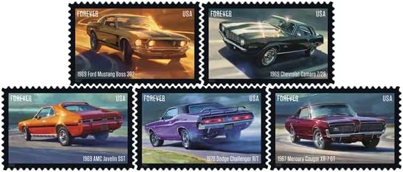 Pony Cars 2022, 5 sheet of 20, 100 pcs