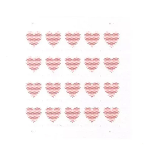 LOVE 2020, 5 sheet of 20, 100 pcs