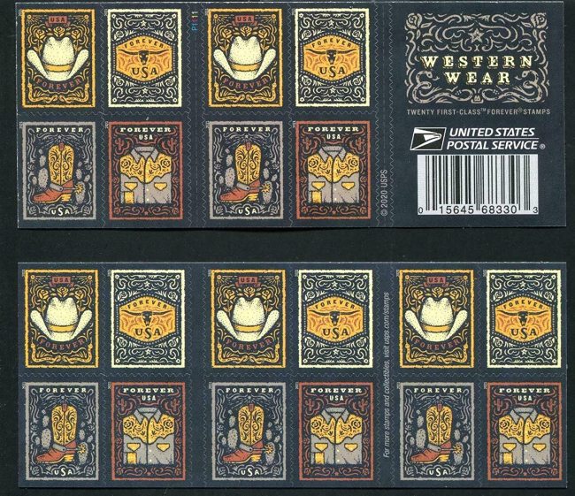 Western Wear 2021, 5 sheet of 20, 100 pcs
