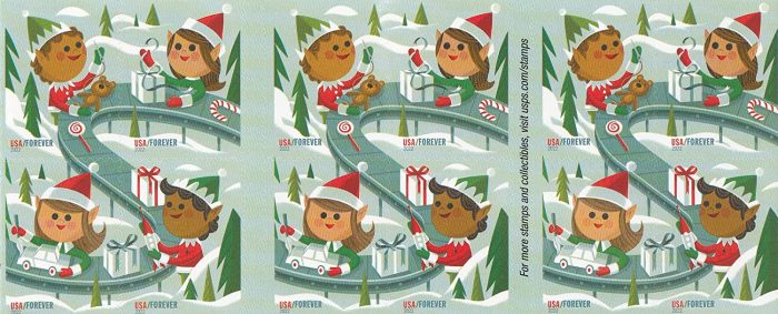 2022 Holiday Elves  5 sheets 100pcs