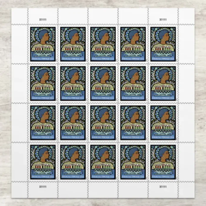 Kwanzaa 2020 5 sheets of 20, 100 pcs 