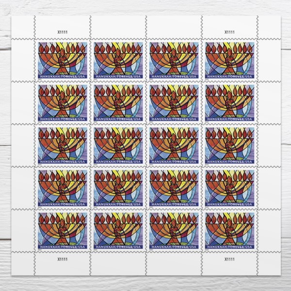  2022 Hanukkah 5 sheets of 20, 100 pcs