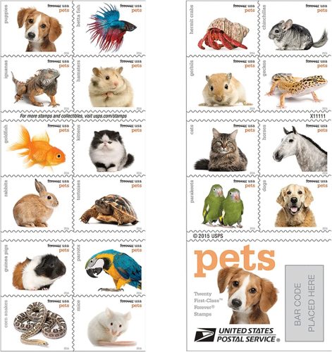 Pets 2016, 5 Booklets 100pcs