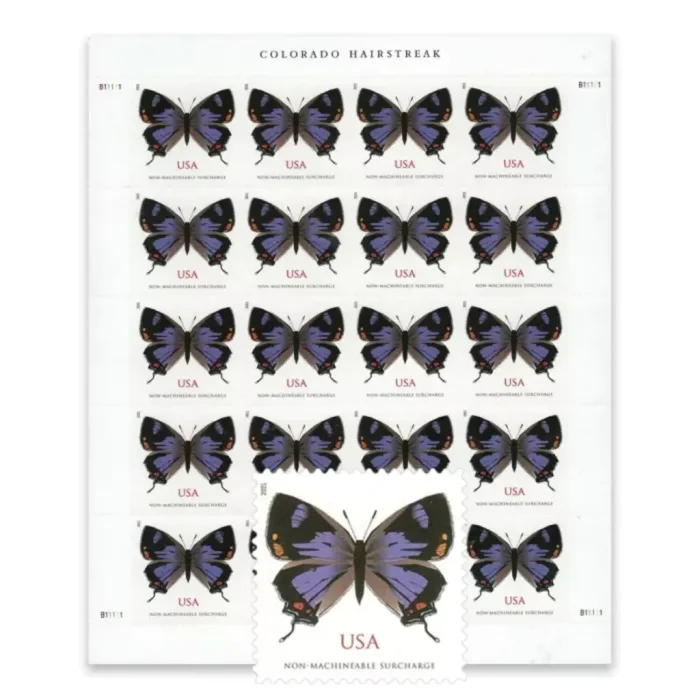 2021 Colorado Hairstreak 5 Booklets 100pcs