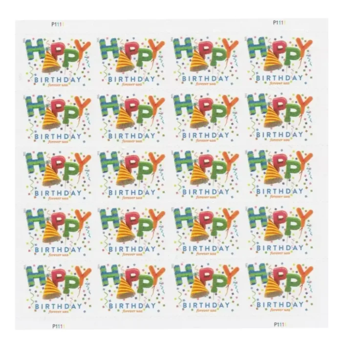 2021  Happy Birthday  5 Booklets 100pcs
