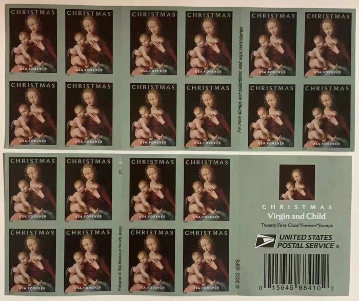 virgin and child 2022, 5 Booklets 100pcs