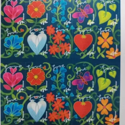 2011 flower birds love, 5 Sheets of 20,100 pcs
