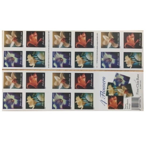 4 flowers 5 booklets 100pcs