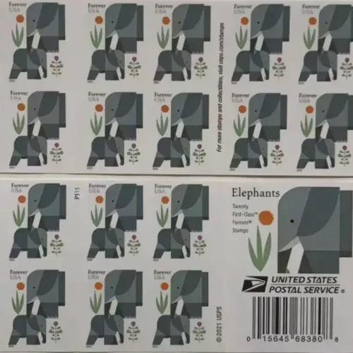 2022 Elephant 5 Books of 20pcs,total 100pcs
