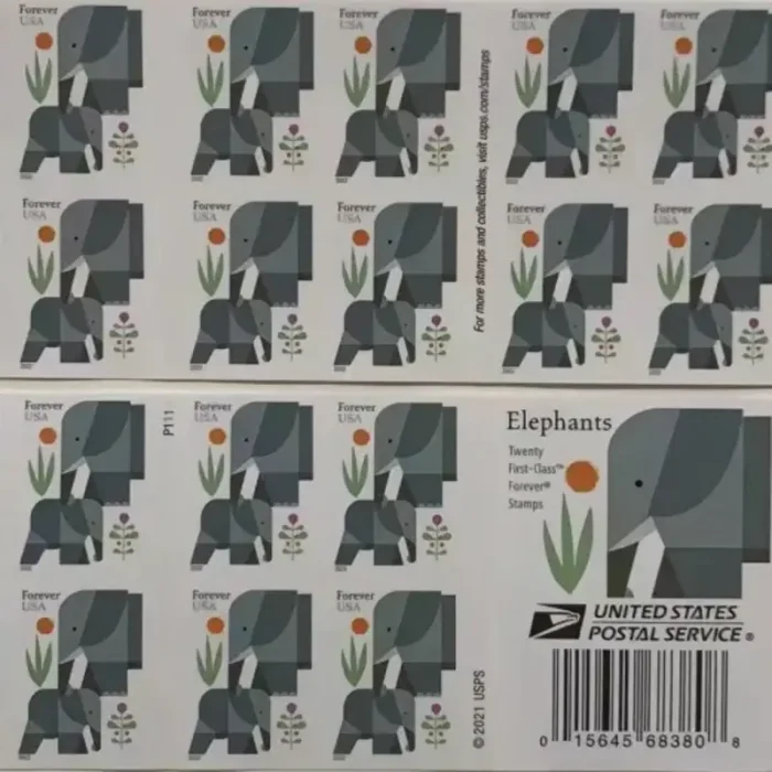 2022 Elephant 5 Books of 20pcs,total 100pcs