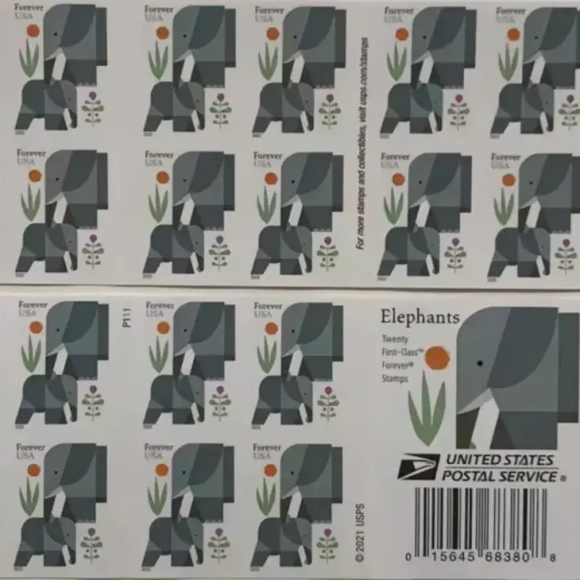 2022 Elephant 5 Books of 20pcs,total 100pcs