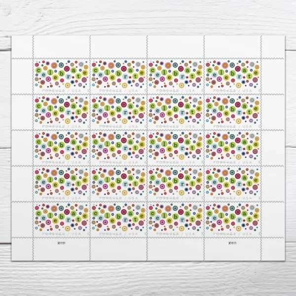 2020 CELEBRATE, 5 booklets of 20, 100PCS