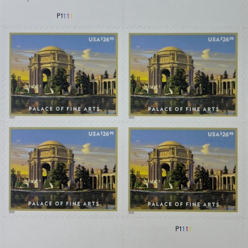 5 Sheets of 4pcs, Palace of fine arts, $26.95