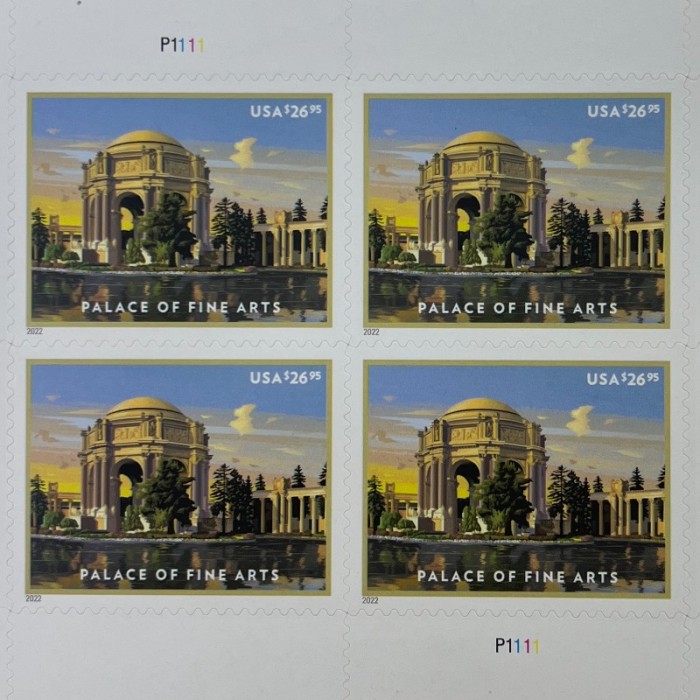 5 Sheets of 4pcs, Palace of fine arts, $26.95