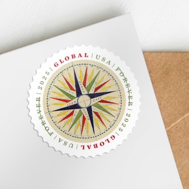 2025 Compass Rose Global, 10 Sheets of 10PCS, Total 100pcs