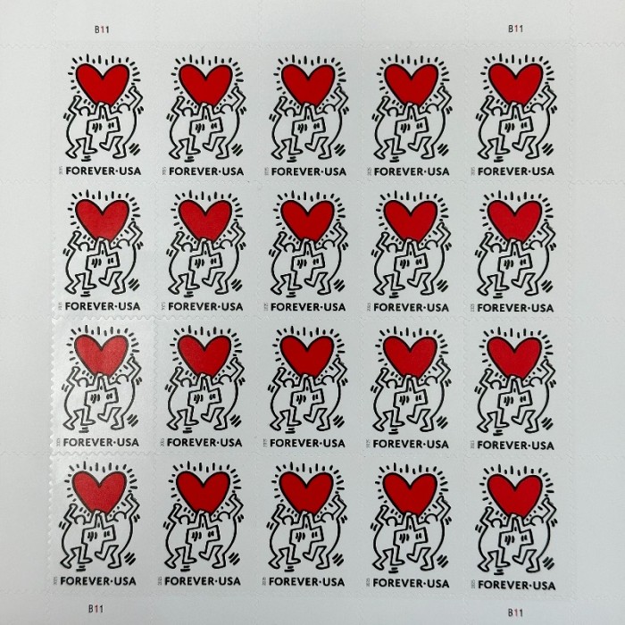 2025 LOVE 5 Sheets of 20PCS, Total 100pcs
