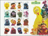 2019 Sesame Street - 5 Sheet of 16, 80pcs