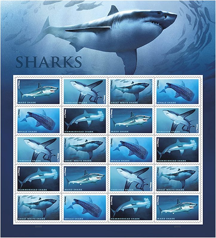 2017 Shark 5 Sheet of 20, 100pcs
