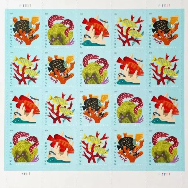2019 Coral Reefs 5 Booklets 100pcs