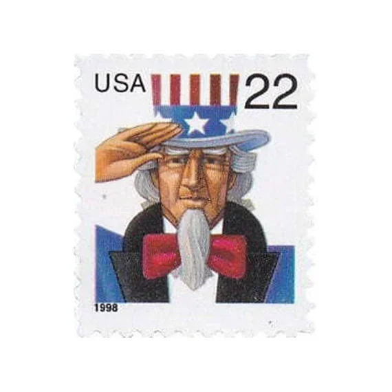 1998 Uncle sam, 22Cents,  5 sheets of 20,100pcs