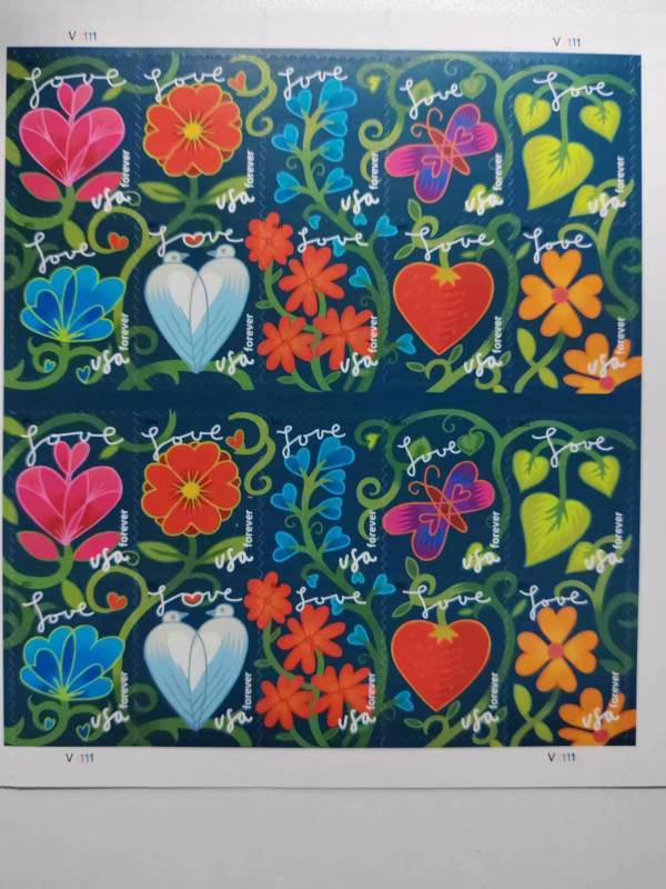 2011 flower birds Love 5 Books of 20,total 100pcs