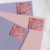 5 Sheets of 4pcs, Floral Geometry ,$10, 20 PCS