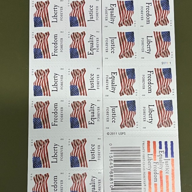 Freedom Liberty Goddess 5 books of 20, 100pcs