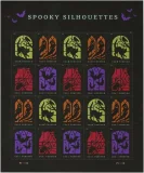 Spooky Silhouettes Halloween 5 Sheet of 20 ， 100pcs