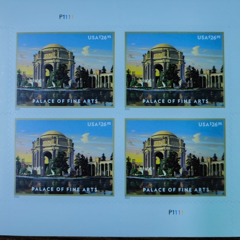 5 Sheets of 4pcs, Palace of fine arts