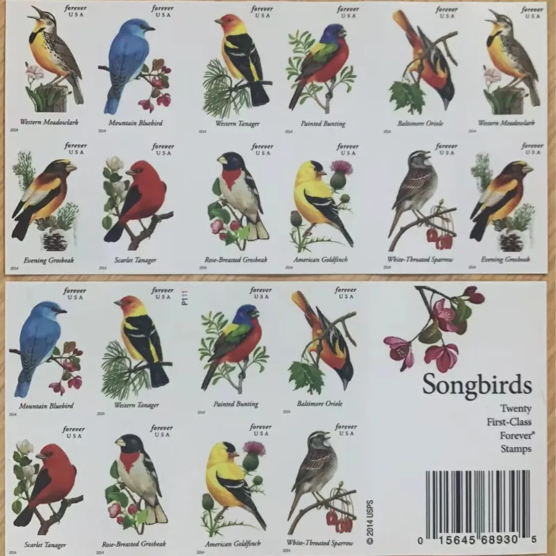 2014 song birds 5 books of 20PCS, total 100pcs