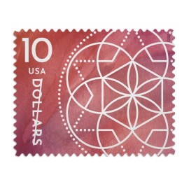 5 Sheets of 4pcs, Floral Geometry ,$10, 20 PCS