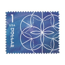 5 Sheets of 10pcs, Floral Geometry, $1, 50PCS