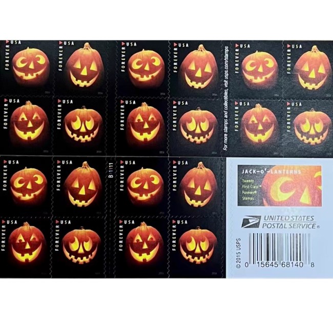 Jack-o-lanterns  5 sheets of 100 pcs