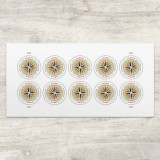 2025 Compass Rose Global, 10 Sheets of 10PCS, Total 100pcs
