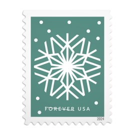 2024 Winter whimsy stamps, 5 Sheets of 20PCS, Total 100pcs