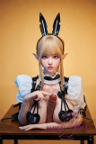 フルシリコン製 等身大ドール Bezlya Doll(略称BZLドール) 157cm Hカップ 卡利亚(Kaliya)ヘッド 2.2CFシリーズ 1号メイク 眉毛と睫毛植毛加工あり 軽量化ラブドール エルフ