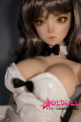 【宣伝画像と同じ衣装を付属します】JYDOLL シリコン製ドール #小菠萝ヘッド 62cm 1.8kg ミニドール