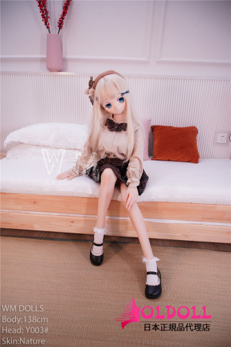 wmdoll #Y003ヘッド 138cm Bカップ アニメドール ソフトビニール製(pvc)ヘッド+TPE製ボディ 等身大ィギュア 可愛い人形
