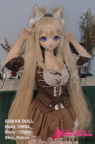 Guavadoll（グアバドール） 150cm Dカップ GCO04ヘッド ビニール（PVC）ヘッド+TPEボディ 1：1 等身大フィギュア ジョイントM16 他社と交換可能 138-150ＣＭのボディに適用 ナチュラル肌色