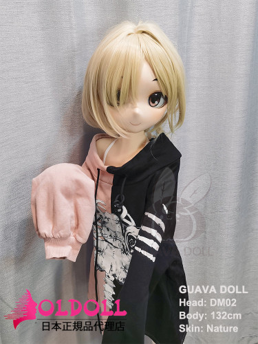 Guavadoll（グアバドール）132cm AAカップ GCO01ヘッド ビニール（PVC）ヘッド+TPEボディ 1：1 等身大ドール ジョイントM16 他社と交換可能 138-150ＣＭのボディに適用 ナチュラル肌色