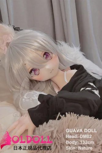 Guava doll（グアバドール）132cm AAカップ SANAヘッド ビニール（PVC）ヘッド+TPEボディ 1：1 等身大フィギュア ジョイントM16 他社と交換可能 138-150ＣＭのボディに適用 ナチュラル肌色