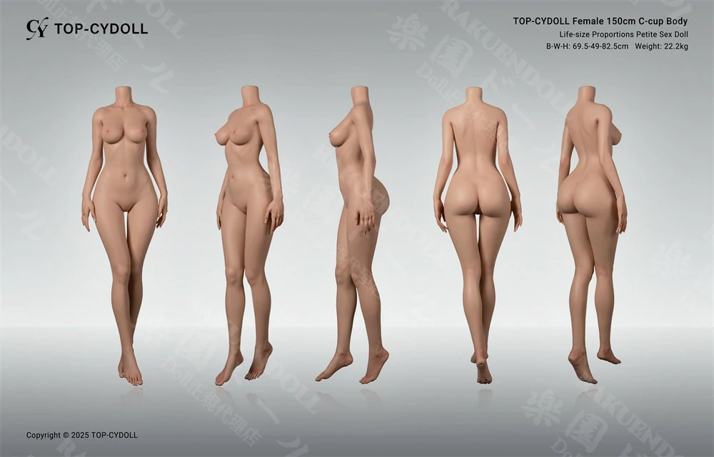 TOP-CYdoll 150cm Cカップ ボディ三面図 フルヌード ダッチワイフ