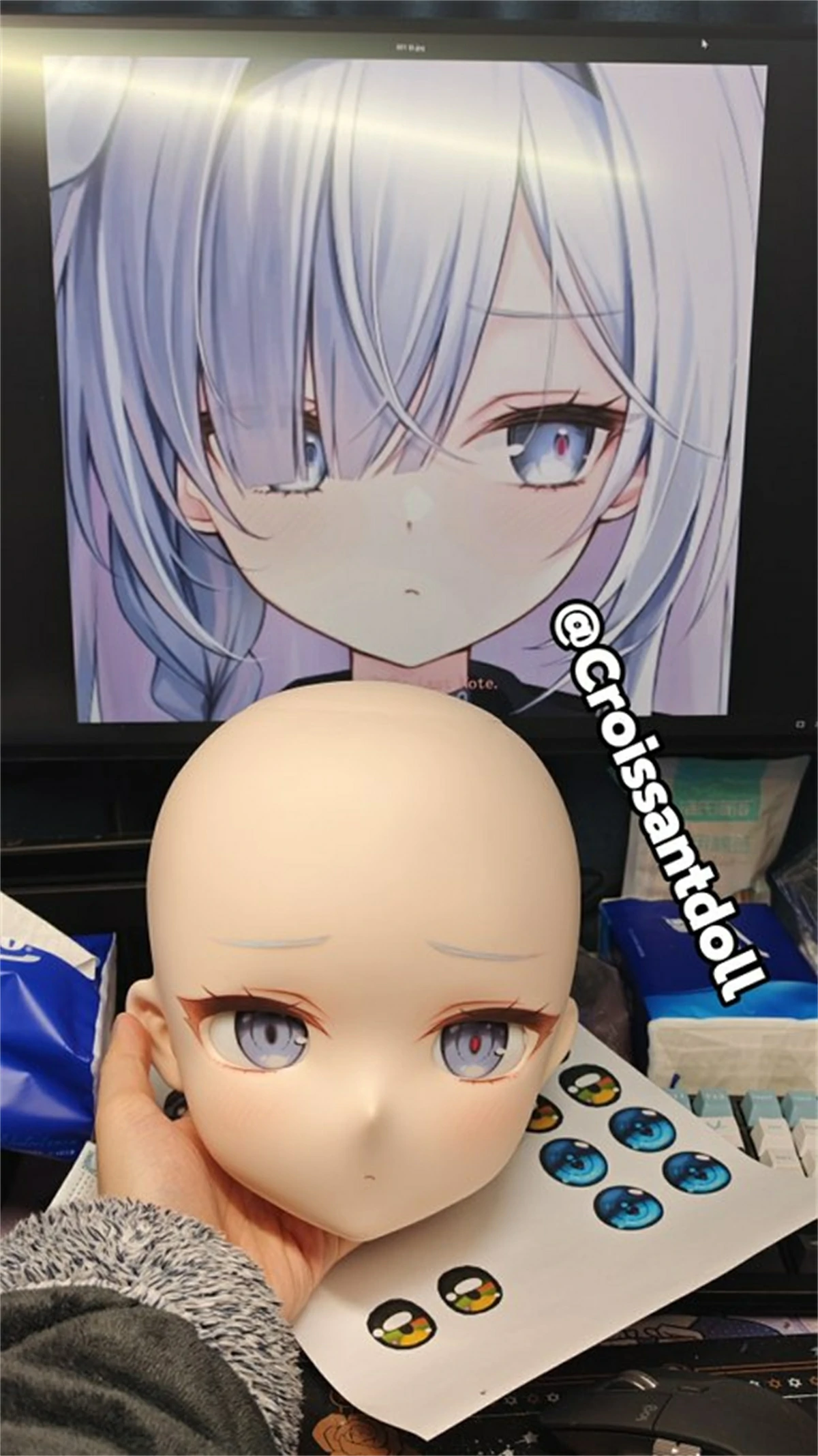 羊角社Croissant Dollヘッド単体 アニメセックスラブドール カスタマイズ専用ページ ボディを含めてない