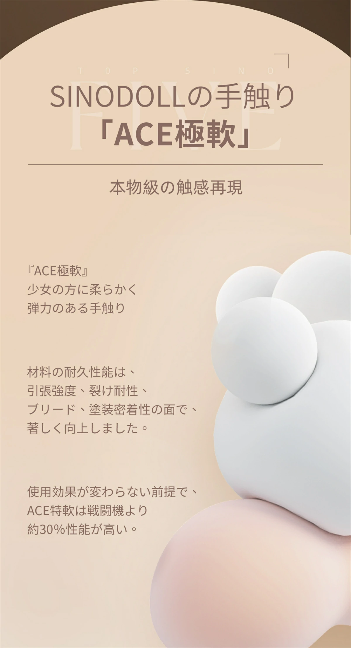 Top-sinodoll 【TYPEグラビア】 T48ヘッド 165cm Eカップ きれいなお姉ちゃん系ラブドール 詳しい