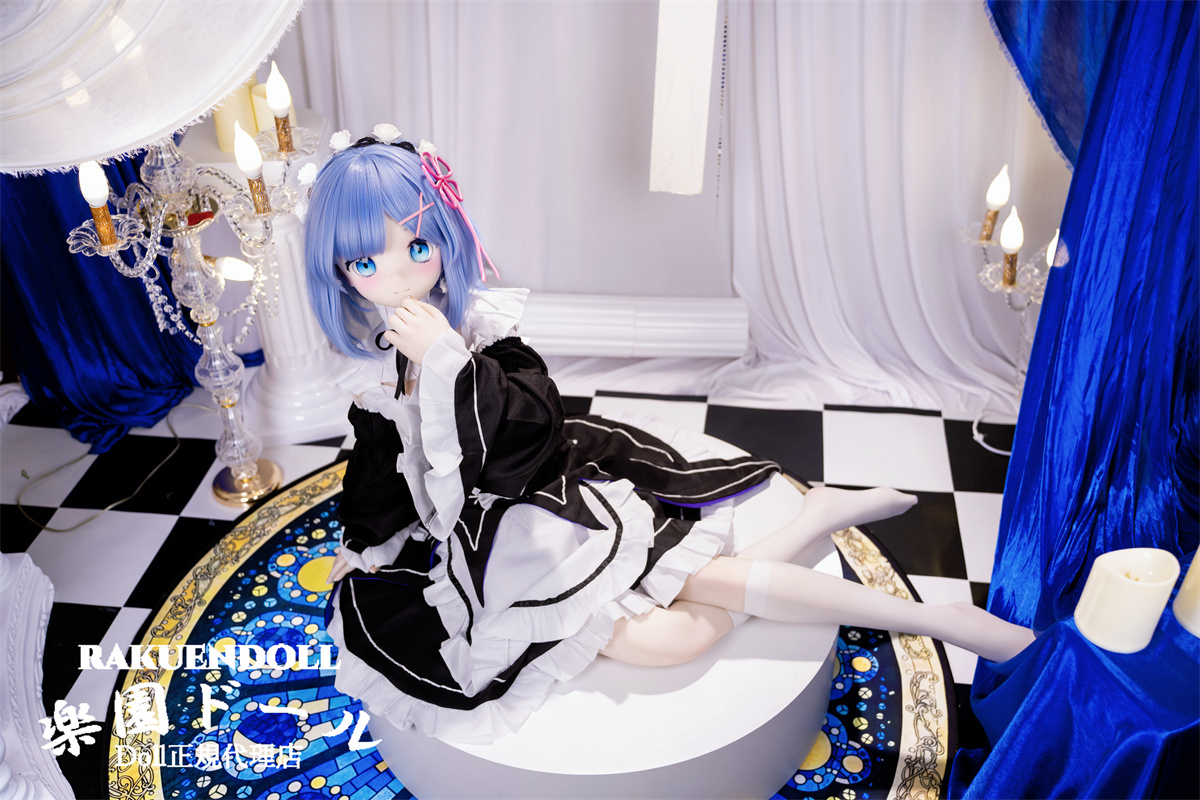 XYGO(许愿谷) R02ヘッド 141cm Cカップ レム 二次元風コスプレ姿 シリコンヘッド+TPE製ボディ アニメ風ラブドール 横画像