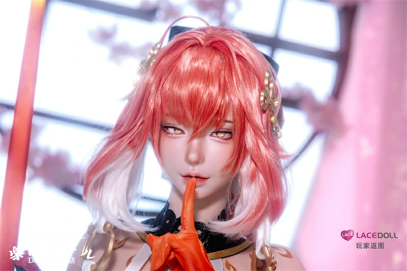 LACE DOLL 玄叶①メイク 163cm Hカップ 鳴潮 長離 二次元風コスプレ姿ダッチワイフ 横画像