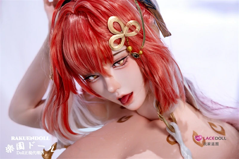 LACE DOLL 玄叶①メイク 163cm Hカップ 鳴潮 長離 二次元風コスプレ姿リアルドール 横画像