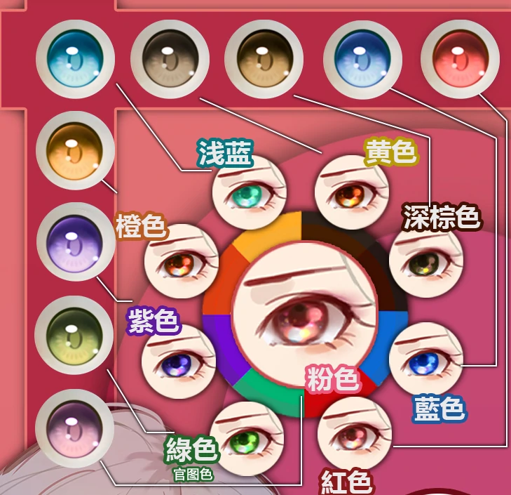 ElsaBabe RAHC060ヘッド セックス ドール 眼球カラー一覧